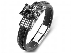 HY Wholesale Leather Bracelets Jewelry Popular Leather Bracelets-HY0134B1044