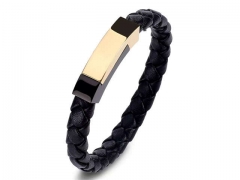HY Wholesale Leather Bracelets Jewelry Popular Leather Bracelets-HY0134B266