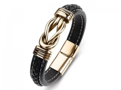 HY Wholesale Leather Bracelets Jewelry Popular Leather Bracelets-HY0134B327