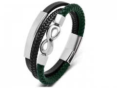 HY Wholesale Leather Bracelets Jewelry Popular Leather Bracelets-HY0134B307