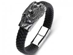 HY Wholesale Leather Bracelets Jewelry Popular Leather Bracelets-HY0134B829