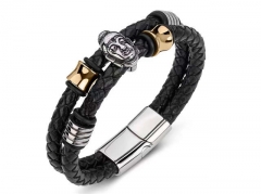 HY Wholesale Leather Bracelets Jewelry Popular Leather Bracelets-HY0134B533