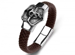 HY Wholesale Leather Bracelets Jewelry Popular Leather Bracelets-HY0134B1005