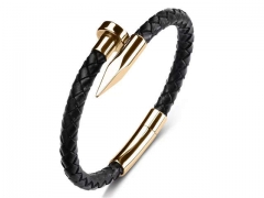 HY Wholesale Leather Bracelets Jewelry Popular Leather Bracelets-HY0134B084