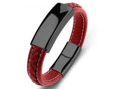 HY Wholesale Leather Bracelets Jewelry Popular Leather Bracelets-HY0134B320
