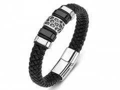 HY Wholesale Leather Bracelets Jewelry Popular Leather Bracelets-HY0134B223
