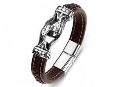 HY Wholesale Leather Bracelets Jewelry Popular Leather Bracelets-HY0134B002