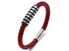 HY Wholesale Leather Bracelets Jewelry Popular Leather Bracelets-HY0134B1120