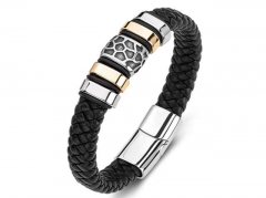 HY Wholesale Leather Bracelets Jewelry Popular Leather Bracelets-HY0134B222
