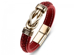 HY Wholesale Leather Bracelets Jewelry Popular Leather Bracelets-HY0134B329