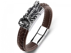 HY Wholesale Leather Bracelets Jewelry Popular Leather Bracelets-HY0134B693
