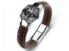 HY Wholesale Leather Bracelets Jewelry Popular Leather Bracelets-HY0134B1010