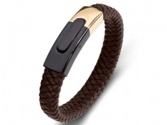 HY Wholesale Leather Bracelets Jewelry Popular Leather Bracelets-HY0134B377