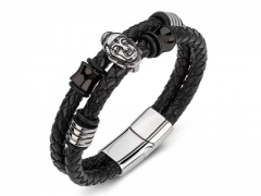 HY Wholesale Leather Bracelets Jewelry Popular Leather Bracelets-HY0134B534