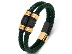 HY Wholesale Leather Bracelets Jewelry Popular Leather Bracelets-HY0134B189