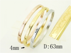 HY Wholesale Bangles Stainless Steel 316L Fashion Bangle-HY42B0235HOD