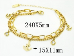 HY Wholesale Bracelets 316L Stainless Steel Jewelry Bracelets-HY26B0104NR