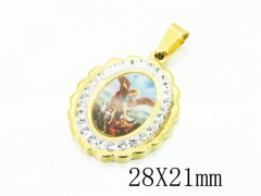 HY Wholesale Pendant 316L Stainless Steel Jewelry Pendant-HY12P1483KLR