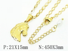 HY Wholesale Necklaces Stainless Steel 316L Jewelry Necklaces-HY62N0493ND