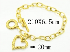 HY Wholesale Bracelets 316L Stainless Steel Jewelry Bracelets-HY21B0443HKS