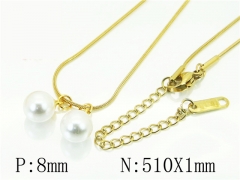 HY Wholesale Necklaces Stainless Steel 316L Jewelry Necklaces-HY59N0186MLZ