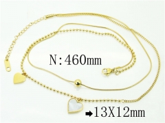 HY Wholesale Necklaces Stainless Steel 316L Jewelry Necklaces-HY32N0703HHL