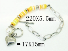 HY Wholesale Bracelets 316L Stainless Steel Jewelry Bracelets-HY21B0476HKT