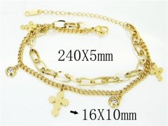 HY Wholesale Bracelets 316L Stainless Steel Jewelry Bracelets-HY26B0103NT