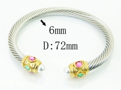 HY Wholesale Bangles Stainless Steel 316L Fashion Bangle-HY38B0828HPE