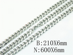 HY Wholesale Stainless Steel 316L Necklaces Bracelets Sets-HY61S0565ML