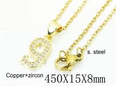 HY Wholesale Necklaces Stainless Steel 316L Jewelry Necklaces-HY35N0679PV
