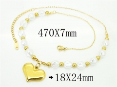 HY Wholesale Necklaces Stainless Steel 316L Jewelry Necklaces-HY80N0590PZ