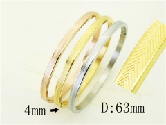HY Wholesale Bangles Stainless Steel 316L Fashion Bangle-HY42B0238HOR
