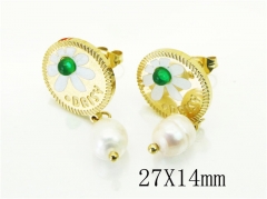 HY Wholesale Earrings 316L Stainless Steel Earrings-HY32E0223HHL