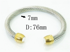 HY Wholesale Bangles Stainless Steel 316L Fashion Bangle-HY38B0795HOX