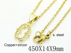 HY Wholesale Necklaces Stainless Steel 316L Jewelry Necklaces-HY35N0680PX