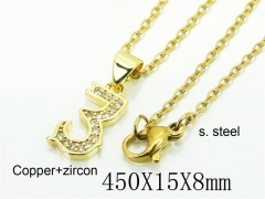 HY Wholesale Necklaces Stainless Steel 316L Jewelry Necklaces-HY35N0673PD