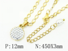 HY Wholesale Necklaces Stainless Steel 316L Jewelry Necklaces-HY62N0497OD