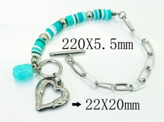 HY Wholesale Bracelets 316L Stainless Steel Jewelry Bracelets-HY21B0475HKU