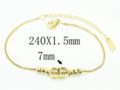 HY Wholesale Bracelets 316L Stainless Steel Jewelry Bracelets-HY19B0994HQQ