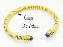 HY Wholesale Bangles Stainless Steel 316L Fashion Bangle-HY38B0863HOE
