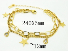 HY Wholesale Bracelets 316L Stainless Steel Jewelry Bracelets-HY26B0127NF