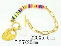 HY Wholesale Bracelets 316L Stainless Steel Jewelry Bracelets-HY21B0479HMR