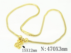 HY Wholesale Necklaces Stainless Steel 316L Jewelry Necklaces-HY52N0204IMR