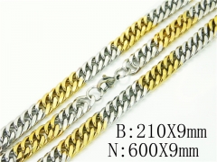 HY Wholesale Stainless Steel 316L Necklaces Bracelets Sets-HY61S0582HML