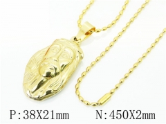 HY Wholesale Necklaces Stainless Steel 316L Jewelry Necklaces-HY62N0492MQ