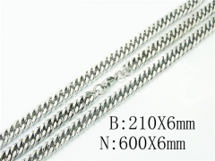 HY Wholesale Stainless Steel 316L Necklaces Bracelets Sets-HY61S0583ML