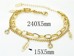 HY Wholesale Bracelets 316L Stainless Steel Jewelry Bracelets-HY26B0112ND