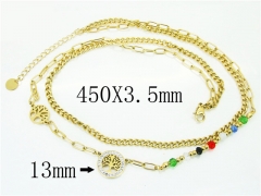 HY Wholesale Necklaces Stainless Steel 316L Jewelry Necklaces-HY32N0668HJS