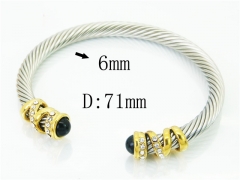 HY Wholesale Bangles Stainless Steel 316L Fashion Bangle-HY38B0776IIW